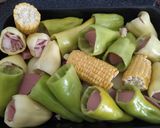 Paprikába töltött + cukkini és kukorica recept fázis 3 fotója