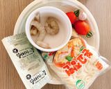 Hình bước làm 1 của món Mì udon tôm