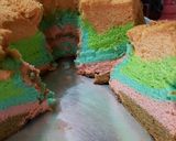 Foto langkah ke 10 dari resep Rainbow Chiffon Cake.
