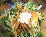 A picture of step 2 of Dried Sweet Potato and Mizuna with Mayonnaise-Ponzu Dressing.