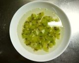 A picture of step 5 of Creamy Bavarois with Kiwi Syrup.