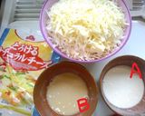 A picture of step 1 of Melting Okonomiyaki with Cabbage.