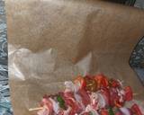 Les brochette de viande aux légumes à la panineuse étape de la recette 2 photo