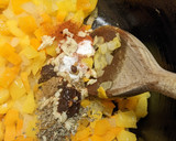 A picture of step 4 of Mexican black bean and sweetcorn soup.