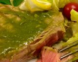 A picture of step 5 of Yellowfin Ahi Tuna With Asparagus Sauce.