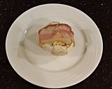 A picture of step 6 of Bacon Wrapped Cheese Stuffed Mushrooms.