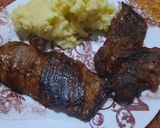 Foto del paso 6 de la receta: Entraña con arañita /escondido o churrasquito carnicero y puré de papas