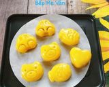 Hình bước làm 7 của món Bánh dứa Đài Loan hình thú.🐟🐻