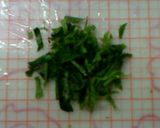 A picture of step 2 of Lotus Root and Minced Meat Teriyaki with Aromatic Shiso.