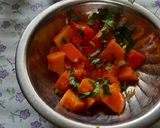 A picture of step 2 of Papaya lemon salad 🥗.