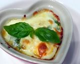 A picture of step 5 of Baked Cheesy Egg With Basil Sauce.