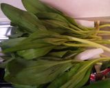 A picture of step 1 of Ramps Stir-Fried with Mayonnaise and Ponzu.