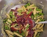 Foto del paso 3 de la receta: Casarecce pasta con bimi, pesto y jamón