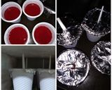 Foto del paso 4 de la receta: Heladitos de frutillas al agua en vasitos de plástico 🍦🍓