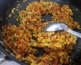 A picture of step 4 of Egg Ghotala with omelette.