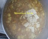 Gambar langkah 5 resipi Bubur Pedas Sarawak.