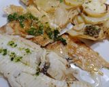 Foto del paso 9 de la receta: Lenguado Meunière al horno con patata panadera