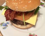 Hình bước làm 6 của món Hamburgor bò cheese (chất lượng như nhà hàng)