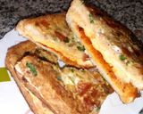 चीज़ आमलेट सैंडविच (Cheese omelette sandwich recipe in hindi) रेसिपी चरण 3 फोटो