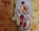 A picture of step 3 of Chicken paratha roll.