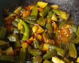 A picture of step 14 of Masala Bhindi Do Pyaza.