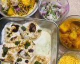 A picture of step 5 of Dahi bara Aloo dum.