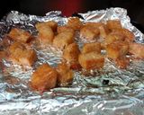 A picture of step 4 of Spam Baked Rice.