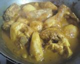 A picture of step 6 of Sukha Chicken (dry chicken).