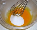 A picture of step 2 of Raspberry Bavarian Cream.