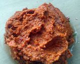 A picture of step 5 of Vickys Ghastly 'Ghostinis' with Bloody Tapenade.
