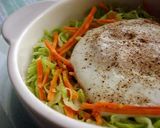 A picture of step 5 of Cabbage & Steamed Fried Eggs.