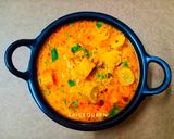 A picture of step 6 of Gatte ki subji.