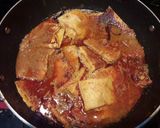 A picture of step 7 of Besan ke chille ki sabaji with mustard gravy.