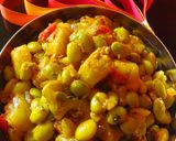 A picture of step 4 of Pavta(Lima beans)Batata Bhaji.