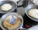 A picture of step 5 of Easy Okonomiyaki: Both Hiroshima and Kansai Region Natives Love This.