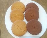 A picture of step 13 of Vanilla/ Chocolate cookies. #Authormarathon.