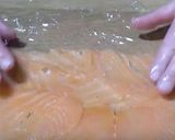 A picture of step 1 of Smoked salmon paupiette.