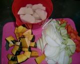 A picture of step 1 of Cream Stew without Roux.