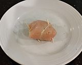 A picture of step 4 of Pepperoni and Cheese Stuffed Chicken Breasts.