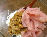 A picture of step 5 of Tuna with Yamaimo Yam and Natto.