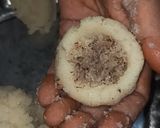 A picture of step 8 of Kakara pitha.