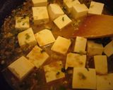 A picture of step 3 of Meatless Mapo Doufu.