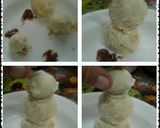 A picture of step 7 of Ladybirds Christmas Snowman and Christmas Pudding Truffles.