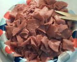 A picture of step 2 of Chipped Beef On Toast.