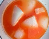 A picture of step 4 of Carrot And Orange Juice With Coconut Jello.