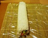 A picture of step 11 of California Rolls.