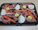 A picture of step 3 of Farmhouse Recipe: Grilled Spare Ribs and Vegetables.