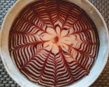 A picture of step 5 of Zebra Cake (Eggless).