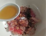A picture of step 4 of Chicken Shaslik stick.
