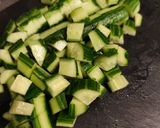 Une image de l'étape 1 de Granité concombre menthe.